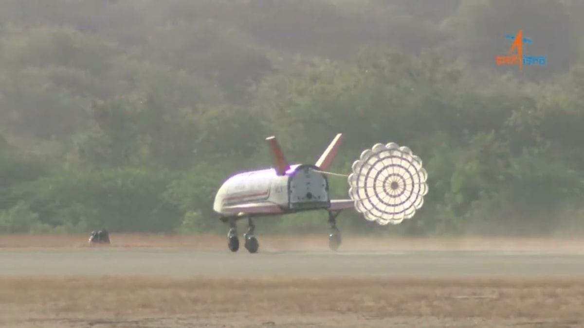 ISRO Ne DRDO Aur IAF Ke Saath Milkar RLV LEX Mission Ka Safal Autonomous Landing Kiya. Isse Reusable Launch Vehicle Ki Technology Ko Badhava Mila.